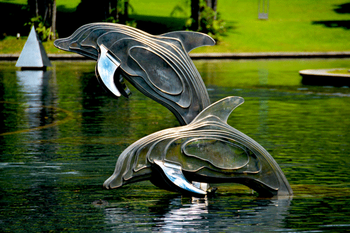 dolphins sculpture statue architecture 161989